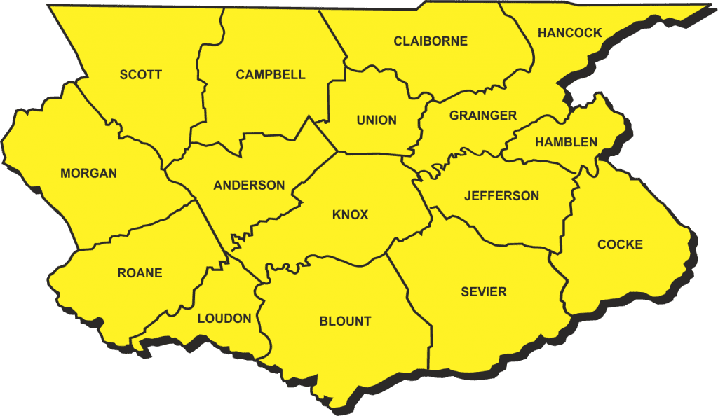 east tennessee beer map