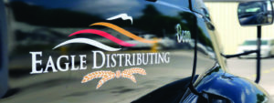 eagle distributing logo on a car